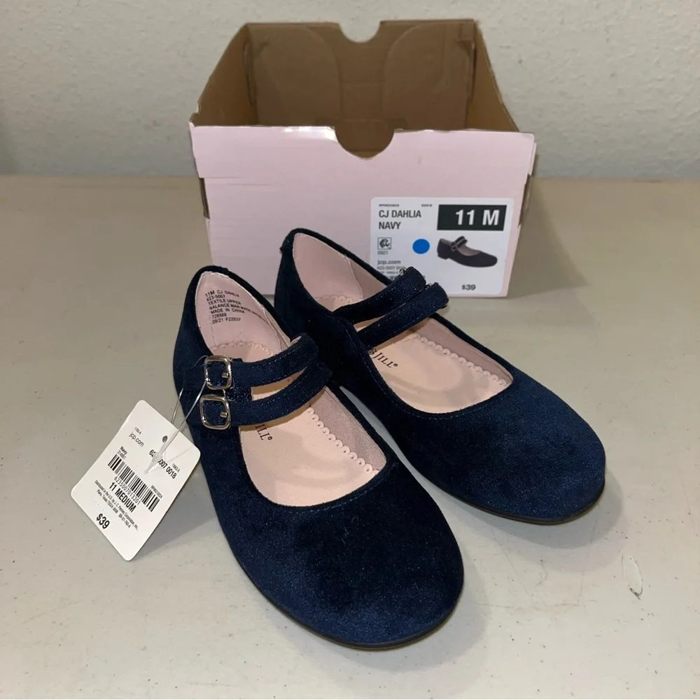 new Christie & Jill Toddler Girls Lil Dahlia Mary Jane Shoes  size 11 retail $39